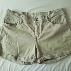 Tan khaki shorts, size 16